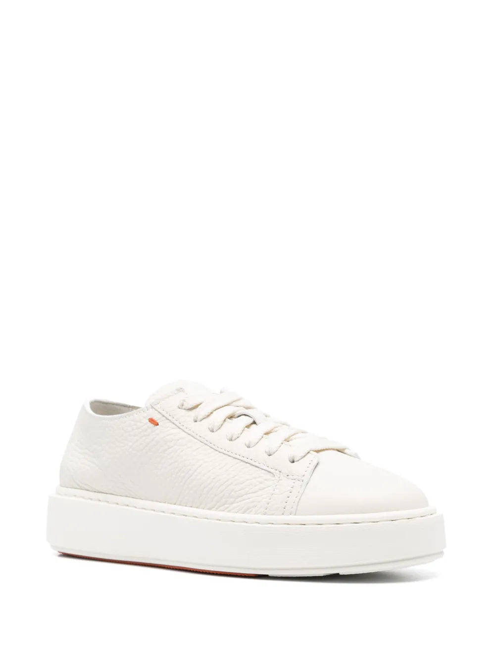 Santoni leather lace up sneakers