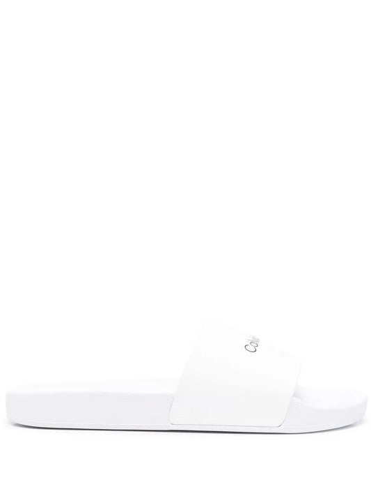 Calvin Klein logo-print slides