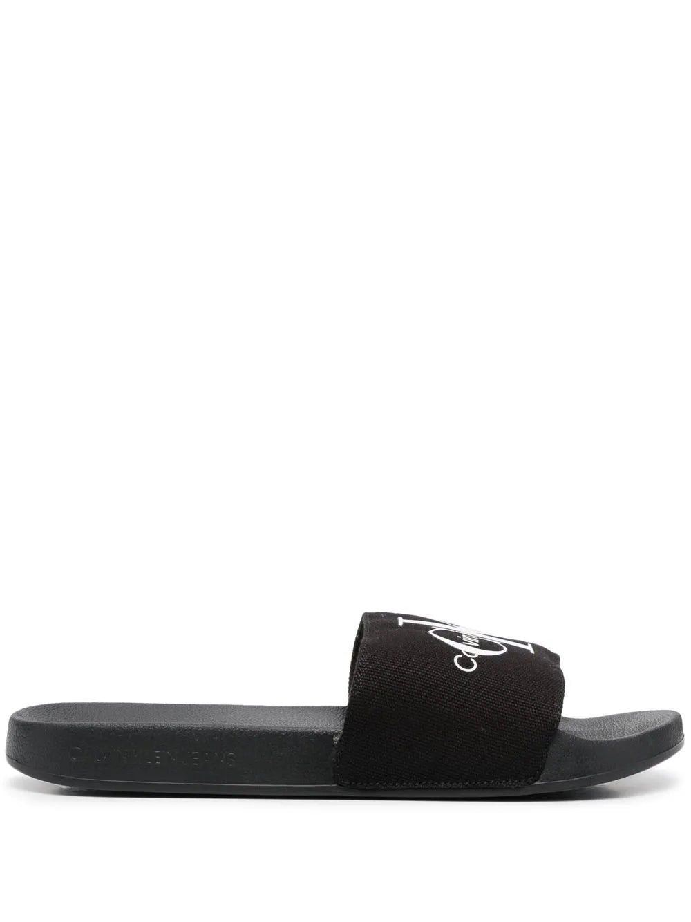 Calvin Klein logo-print moulded slides