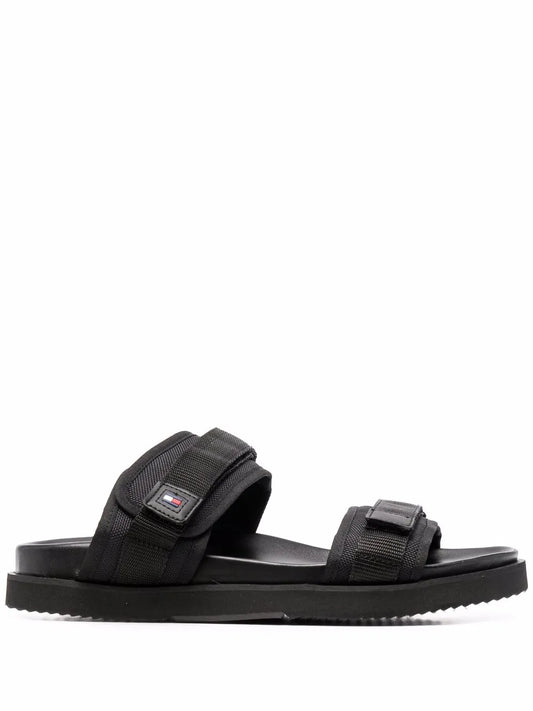 Tommy Hilfiger logo-plaque touch-strap sandals