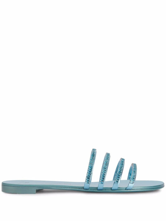 Giuseppe Zanotti Iride crystal-embellished slides