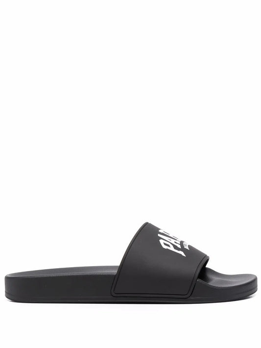 Balenciaga logo-print slides