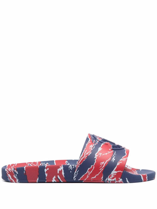 Moncler moountain-print sliders