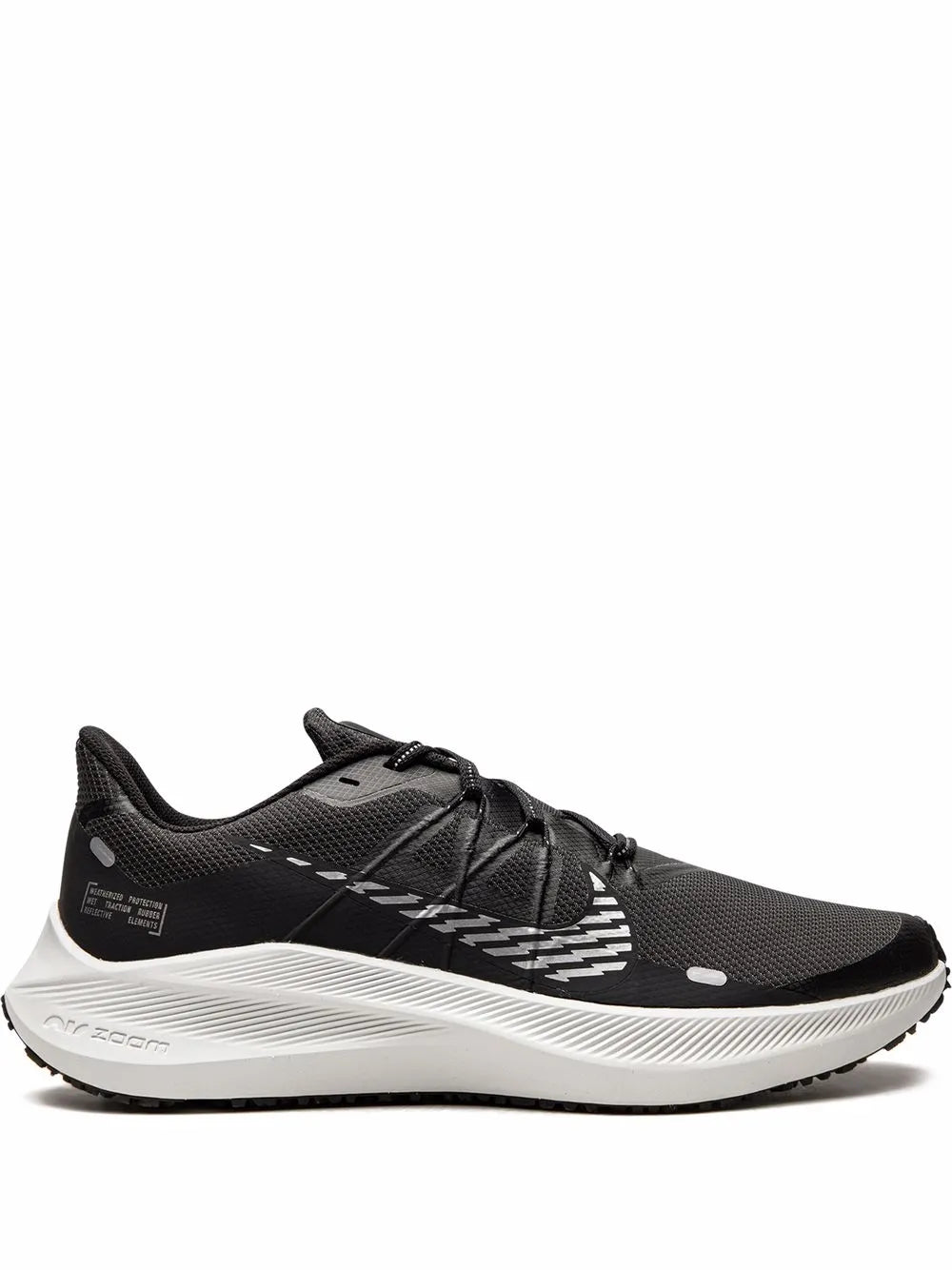 Nike Winflo 7 Shield "Black/Metallic-Cool Grey" sneakers