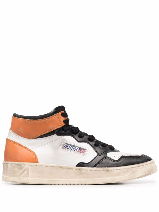 Autry colour-block hi-top sneakers