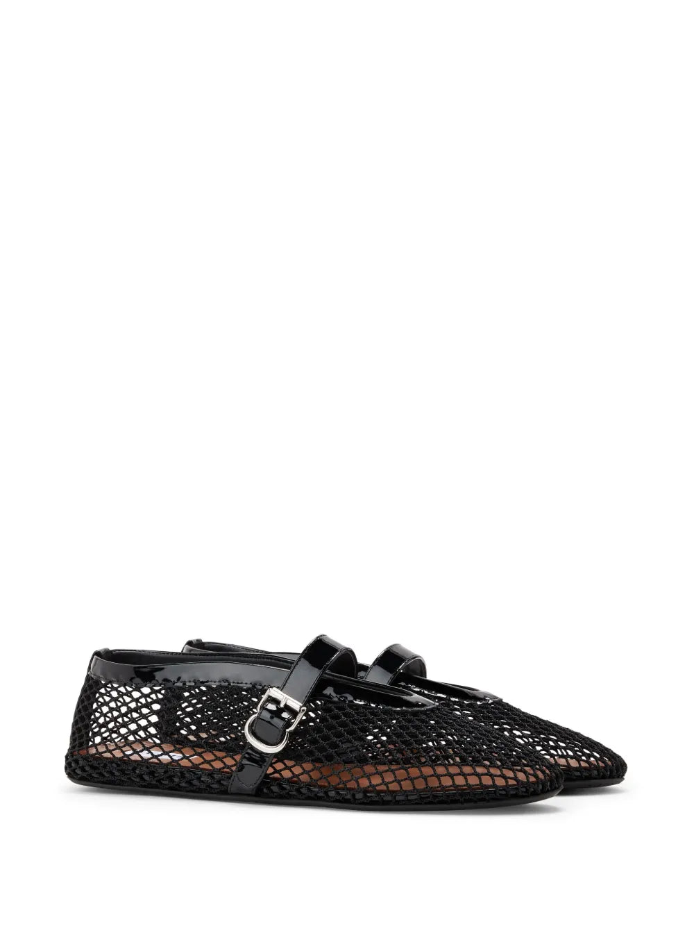 Alaïa fishnet ballerina flats