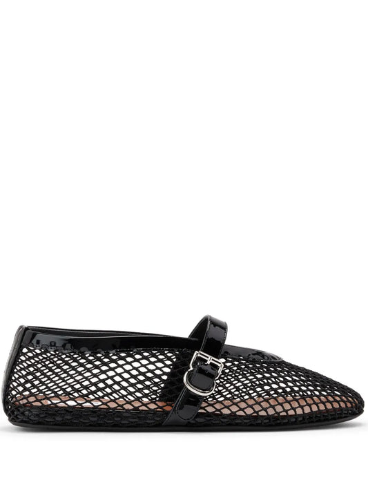 Alaïa fishnet ballerina flats