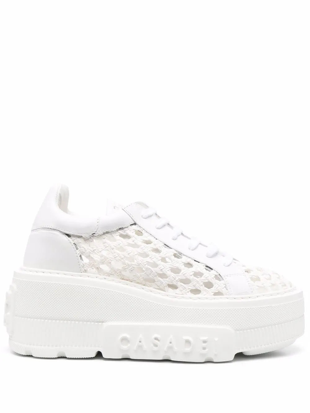 Casadei woven platform sneakers
