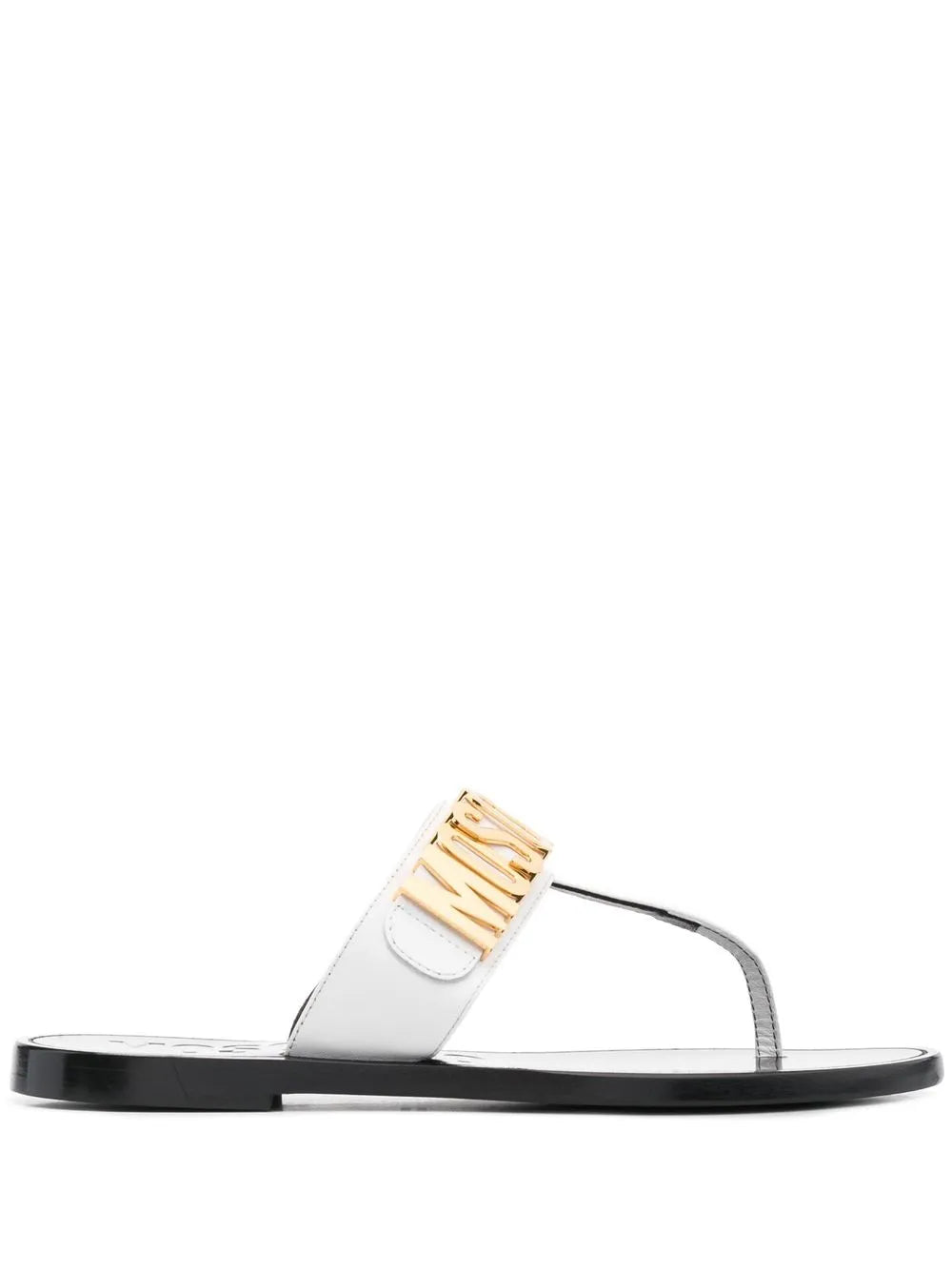 Moschino logo-lettering flip-flops