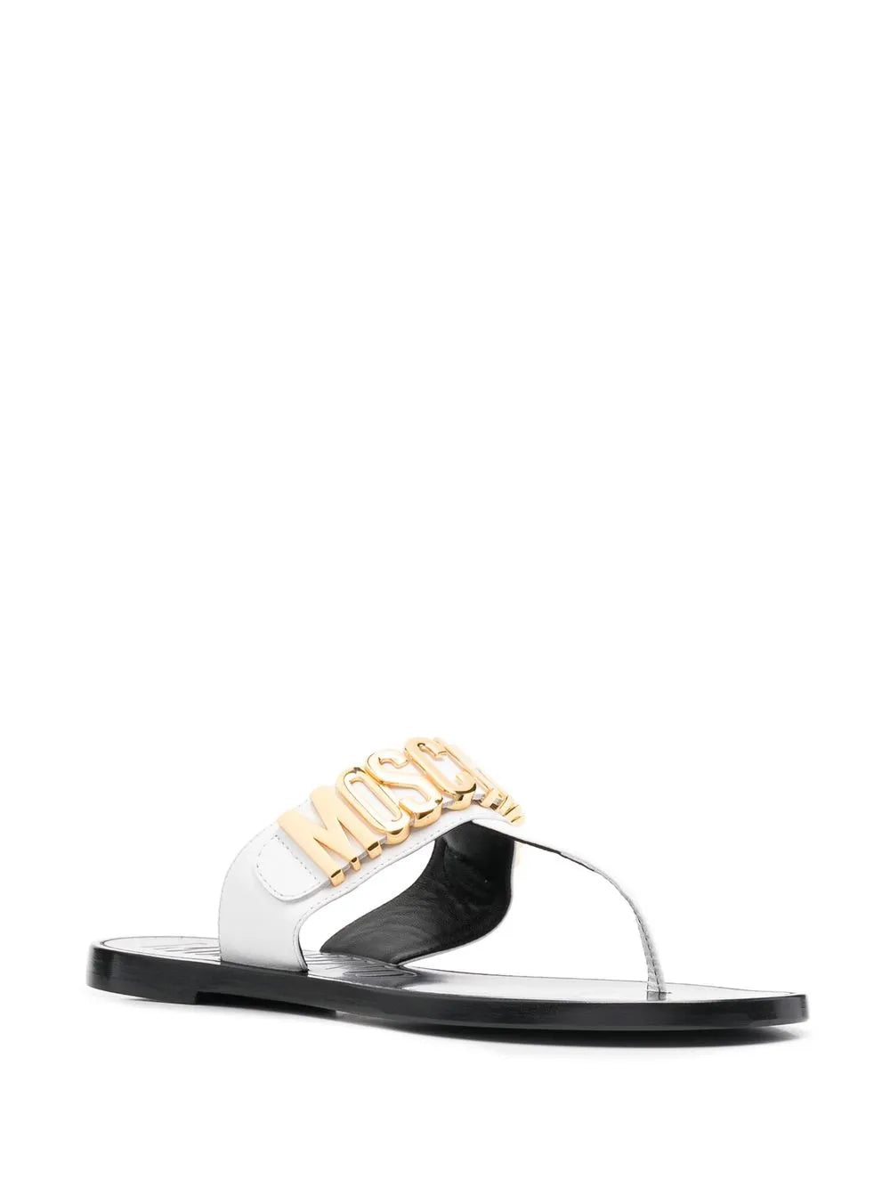 Moschino logo-lettering flip-flops
