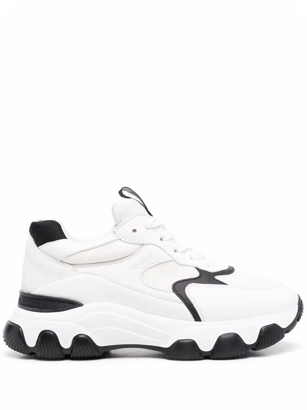 Hogan logo-patch lace-up sneakers