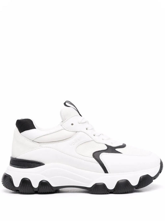 Hogan logo-patch lace-up sneakers