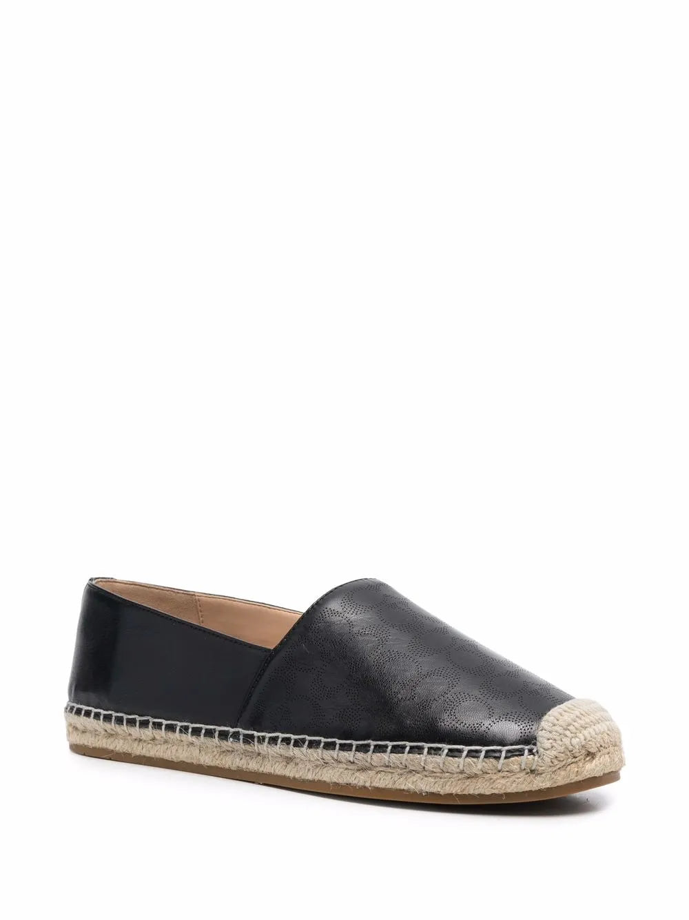Coach leather round-toe espadrilles