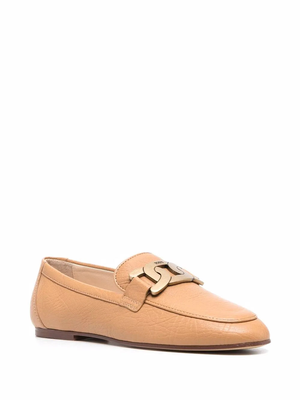 Tod's Kate gold-chain leather loafers