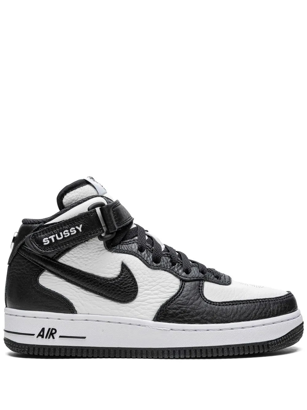 Nike x Stüssy Air Force 1 Mid "Light Bone Black" sneakers