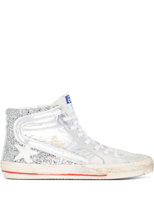 Golden Goose logo-patch lace-up sneakers
