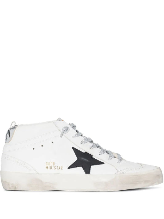Golden Goose star-patch lace-up sneakers