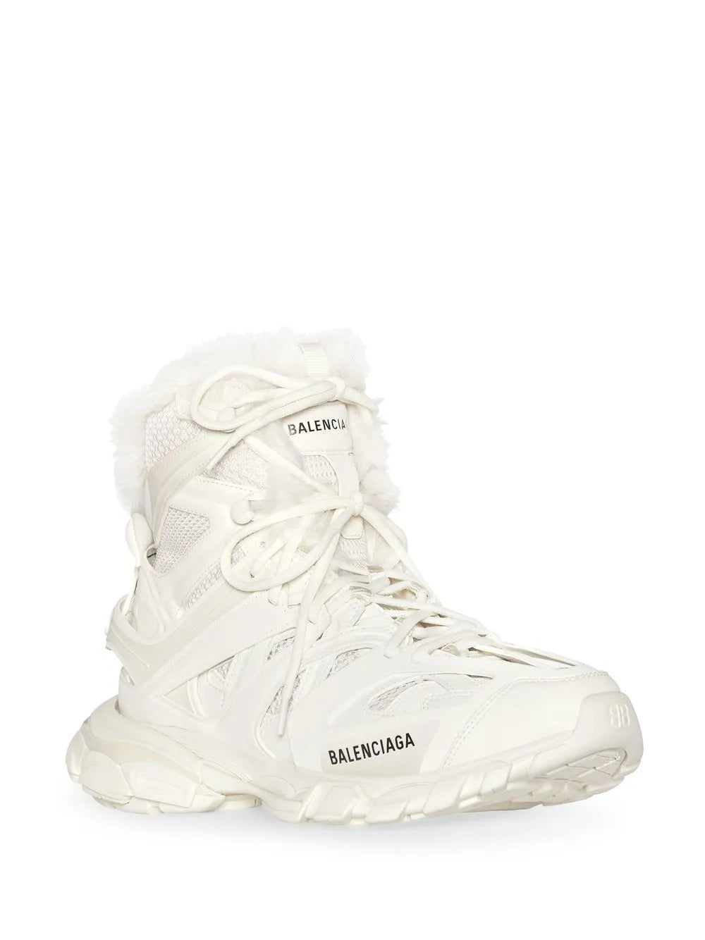 Balenciaga Track Hike fur-fur sneaker boots