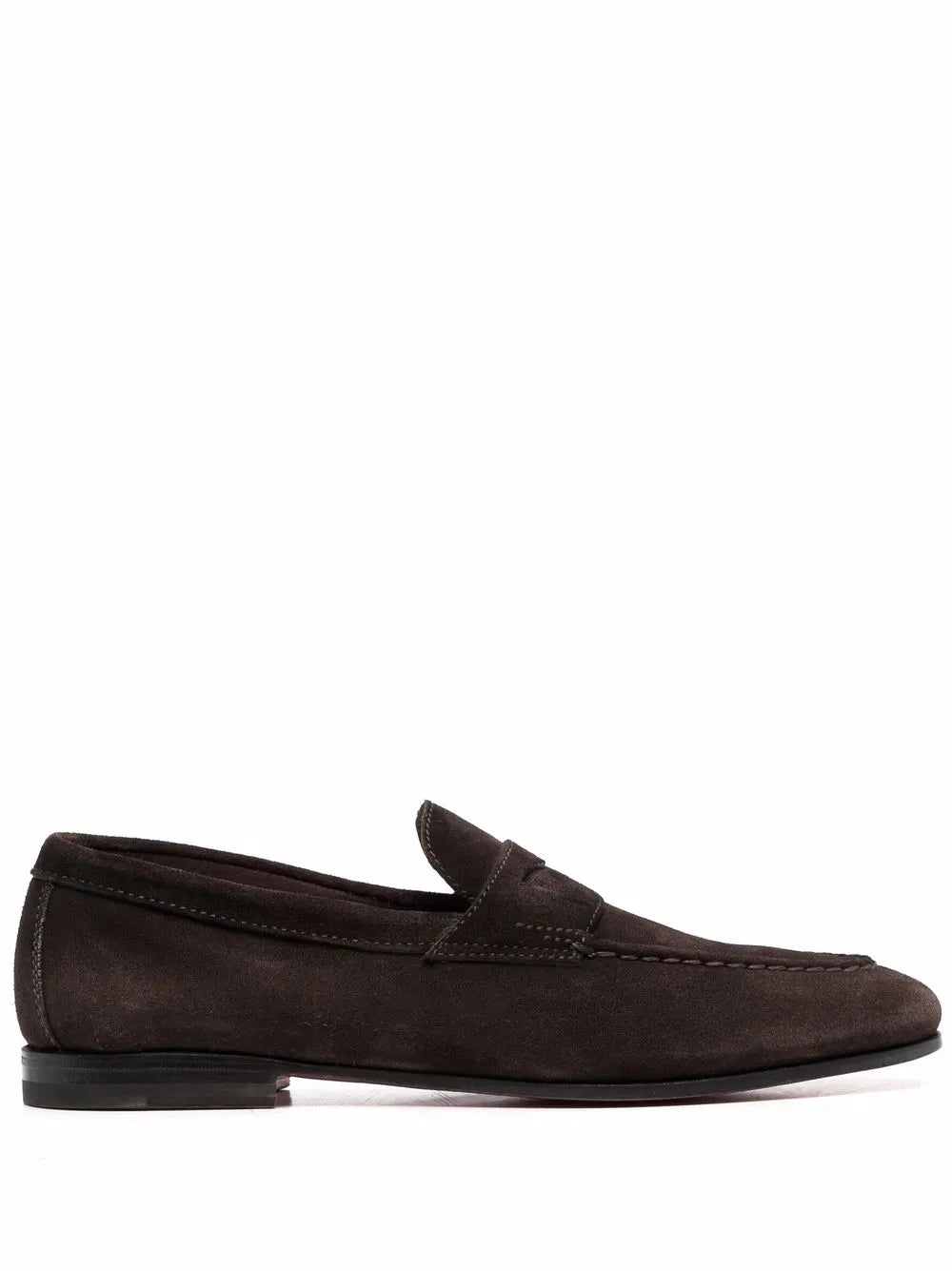 Santoni Door suede loafers
