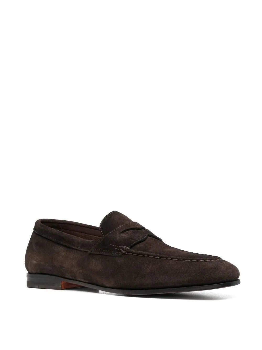Santoni Door suede loafers
