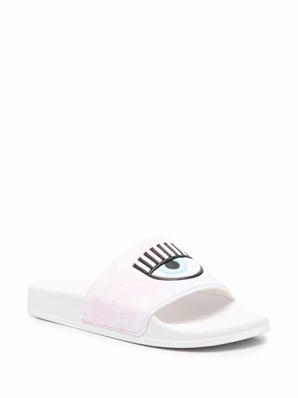 Chiara Ferragni logo-print flat slides