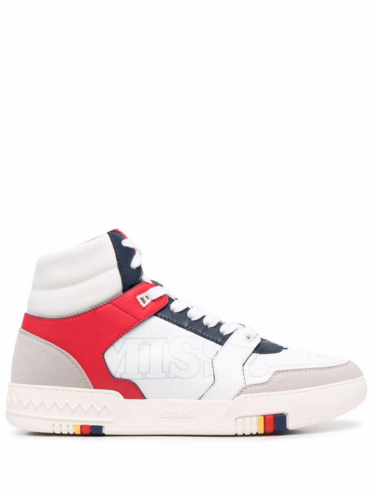 Missoni high-top panelled sneakers