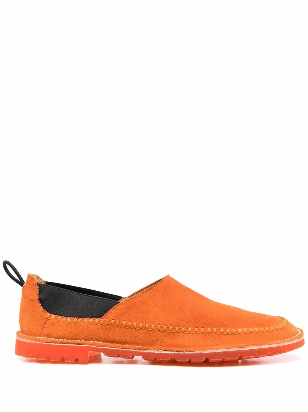 Premiata elasticated-panels leather loafers