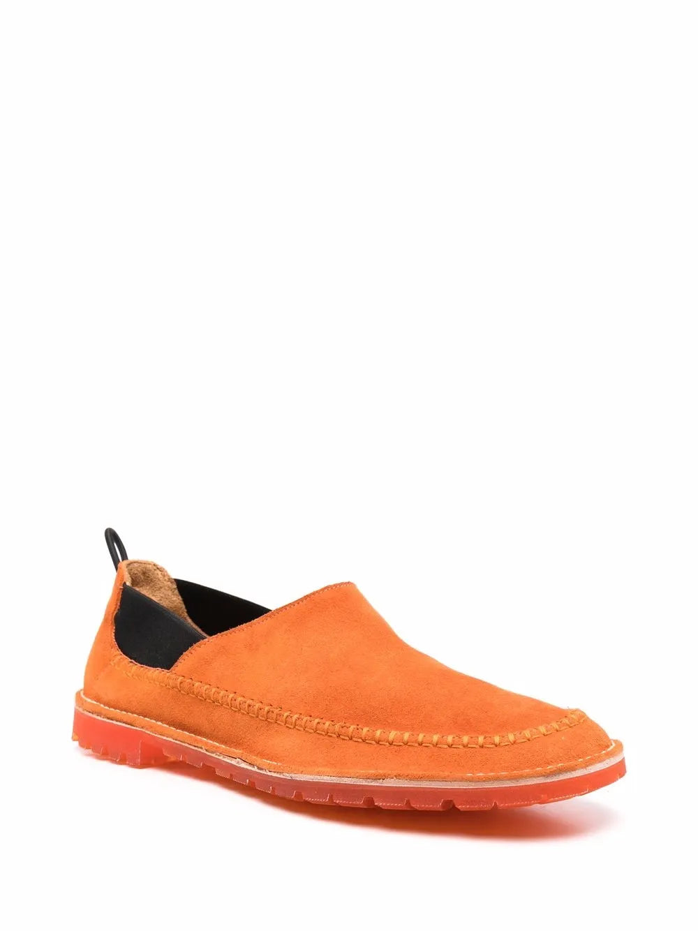 Premiata elasticated-panels leather loafers