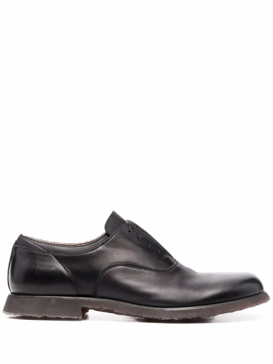 Premiata lace-up leather derby shoes
