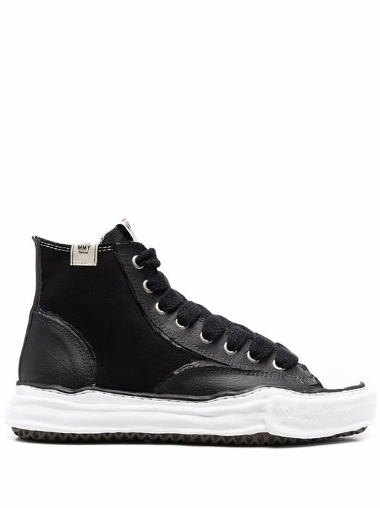 Maison MIHARA YASUHIRO high-top raw-cut sneakers