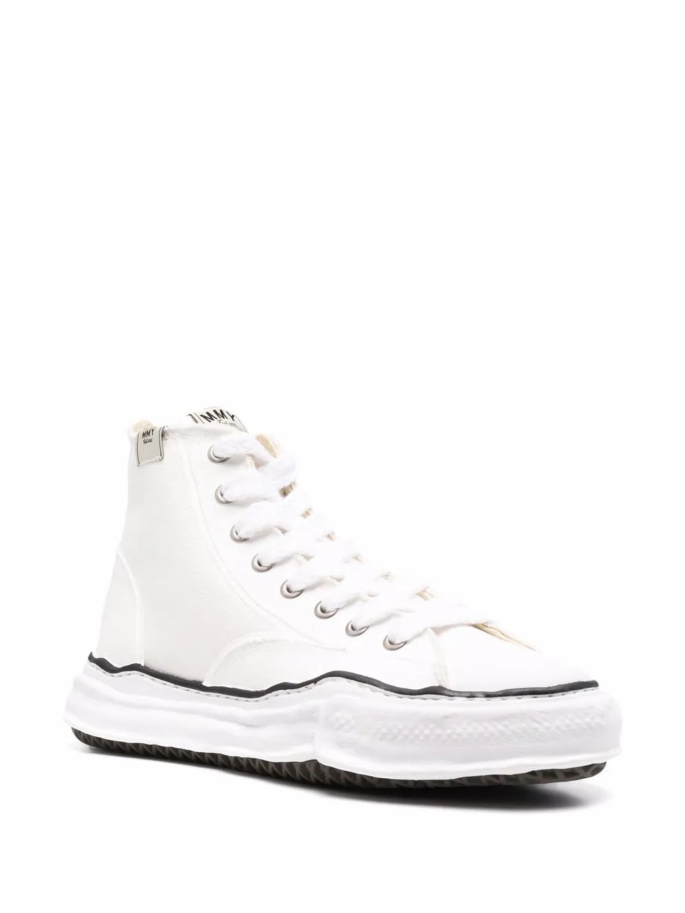 Maison MIHARA YASUHIRO high-top raw-cut sneakers