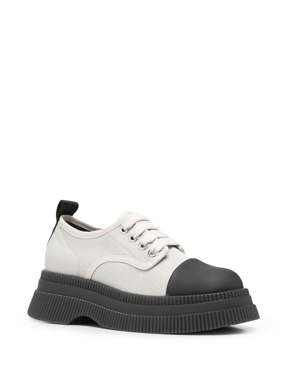 GANNI Creepers canvas lace-up Derby shoes