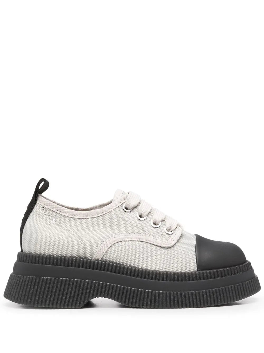 GANNI Creepers canvas lace-up Derby shoes