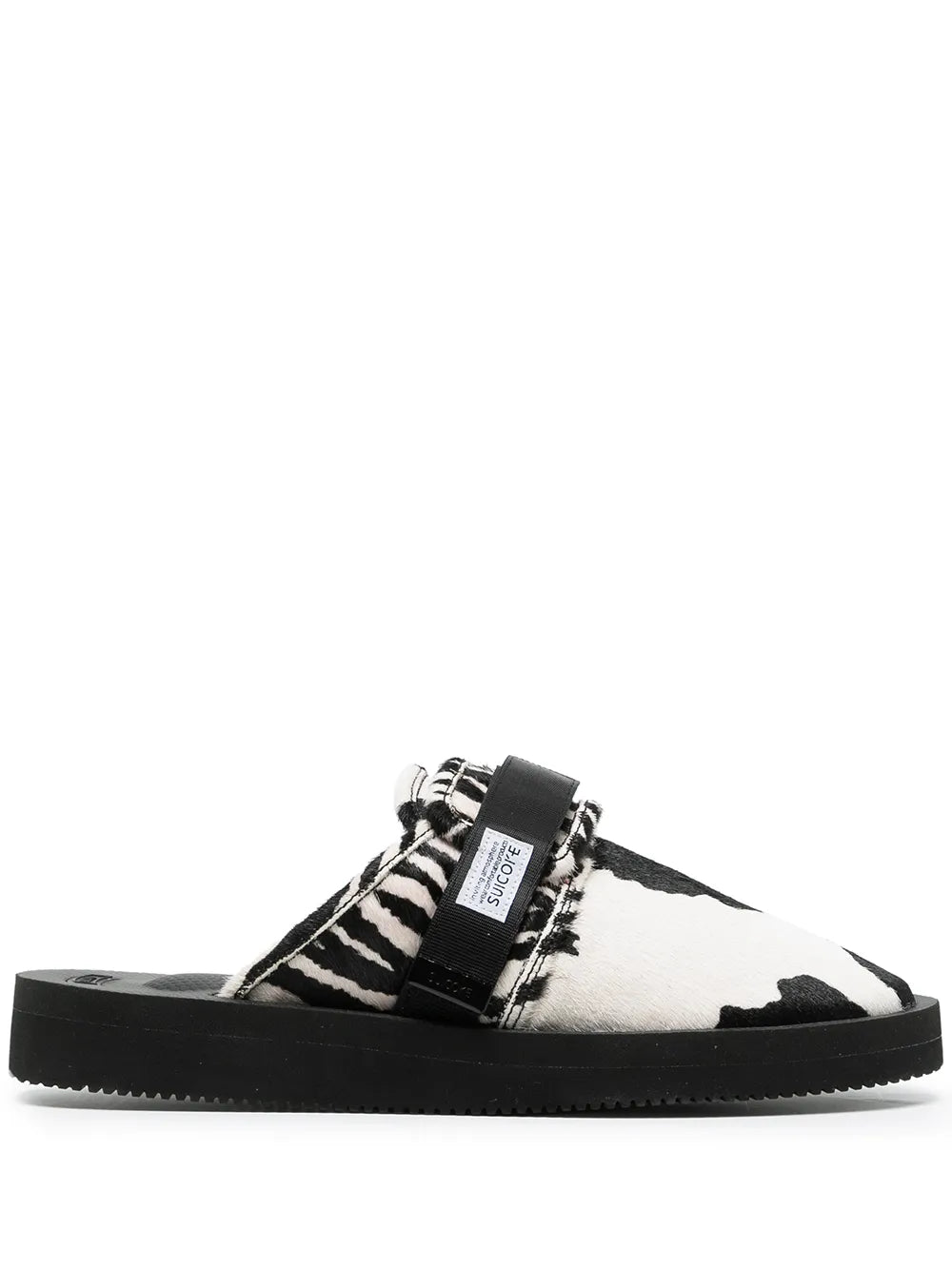 Suicoke mix-print calf hair sandals