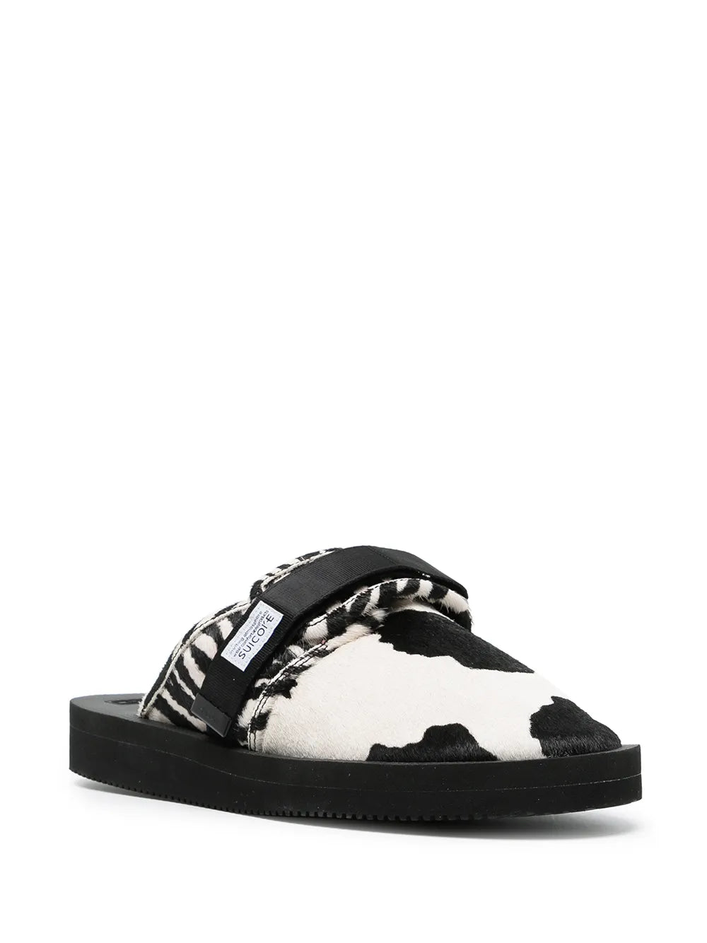 Suicoke mix-print calf hair sandals