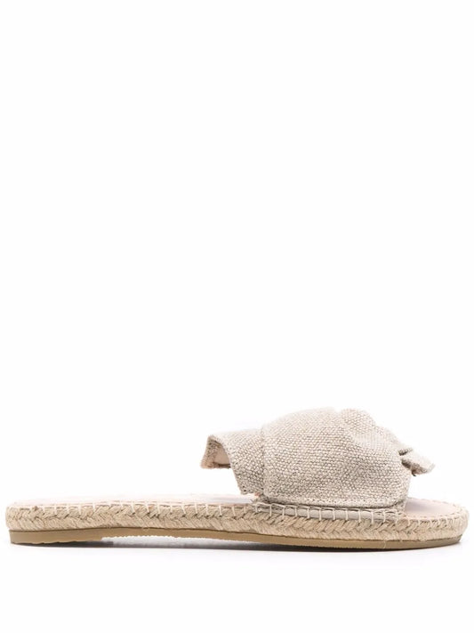 Manebi ruched open-toe espadrilles