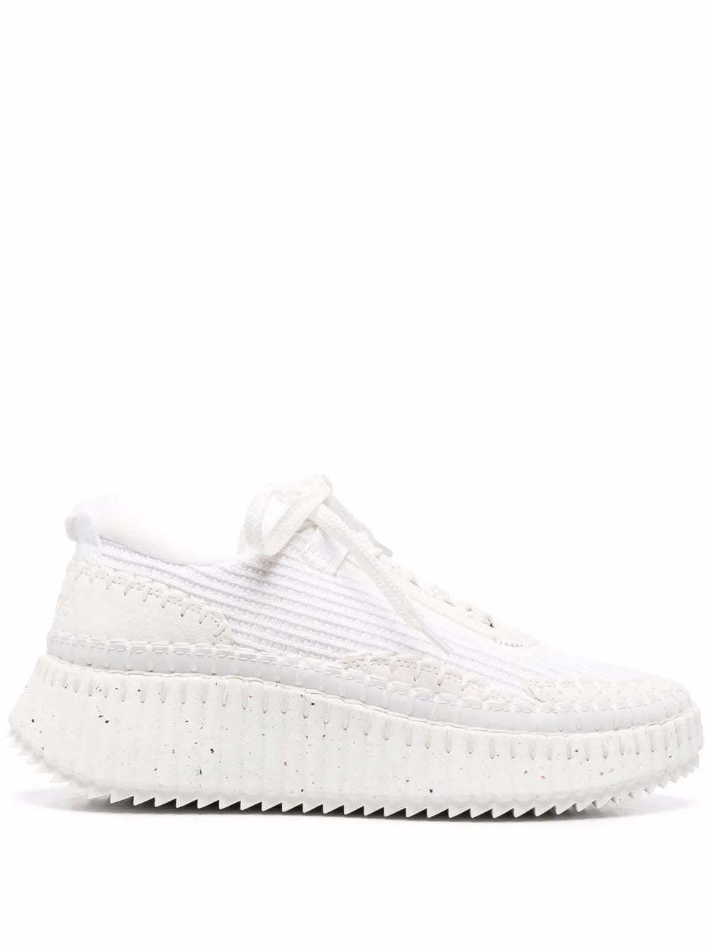 Chloé Nama whipstitch-trim sneakers