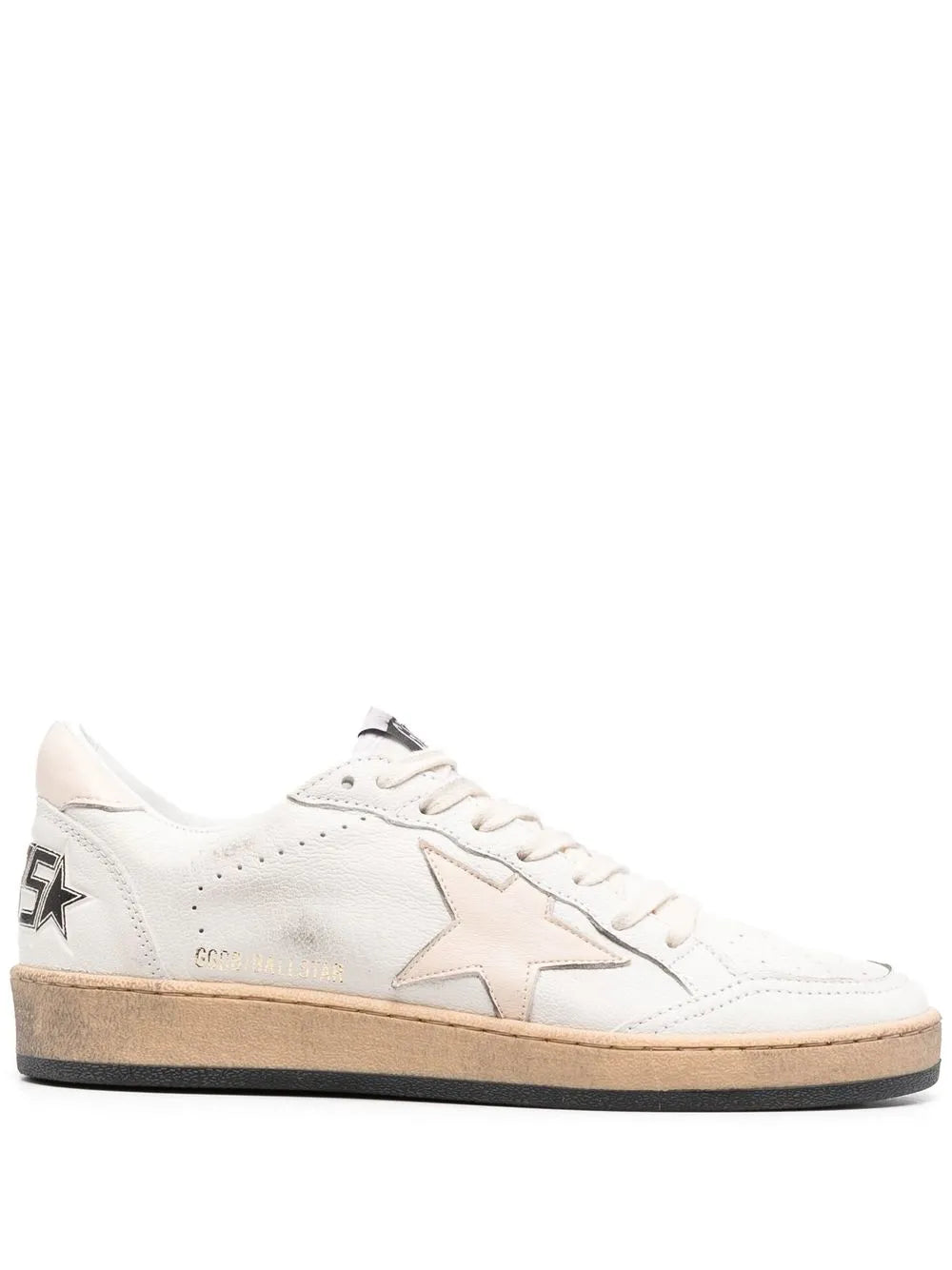Golden Goose White Ball Star Low-Top Sneakers