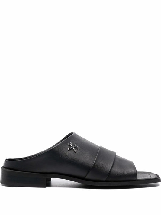 GmbH logo-plaque faux-leather sandals 
