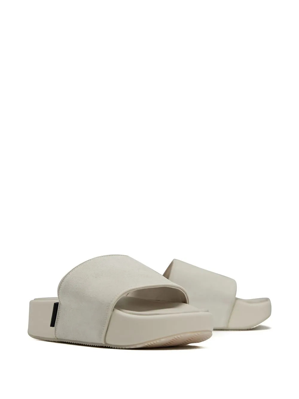 Y-3 leather flatform slides