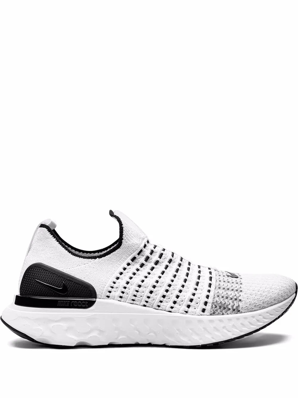 Nike React Phantom Run Flyknit "White/Black/Pure Platinum" sneakers
