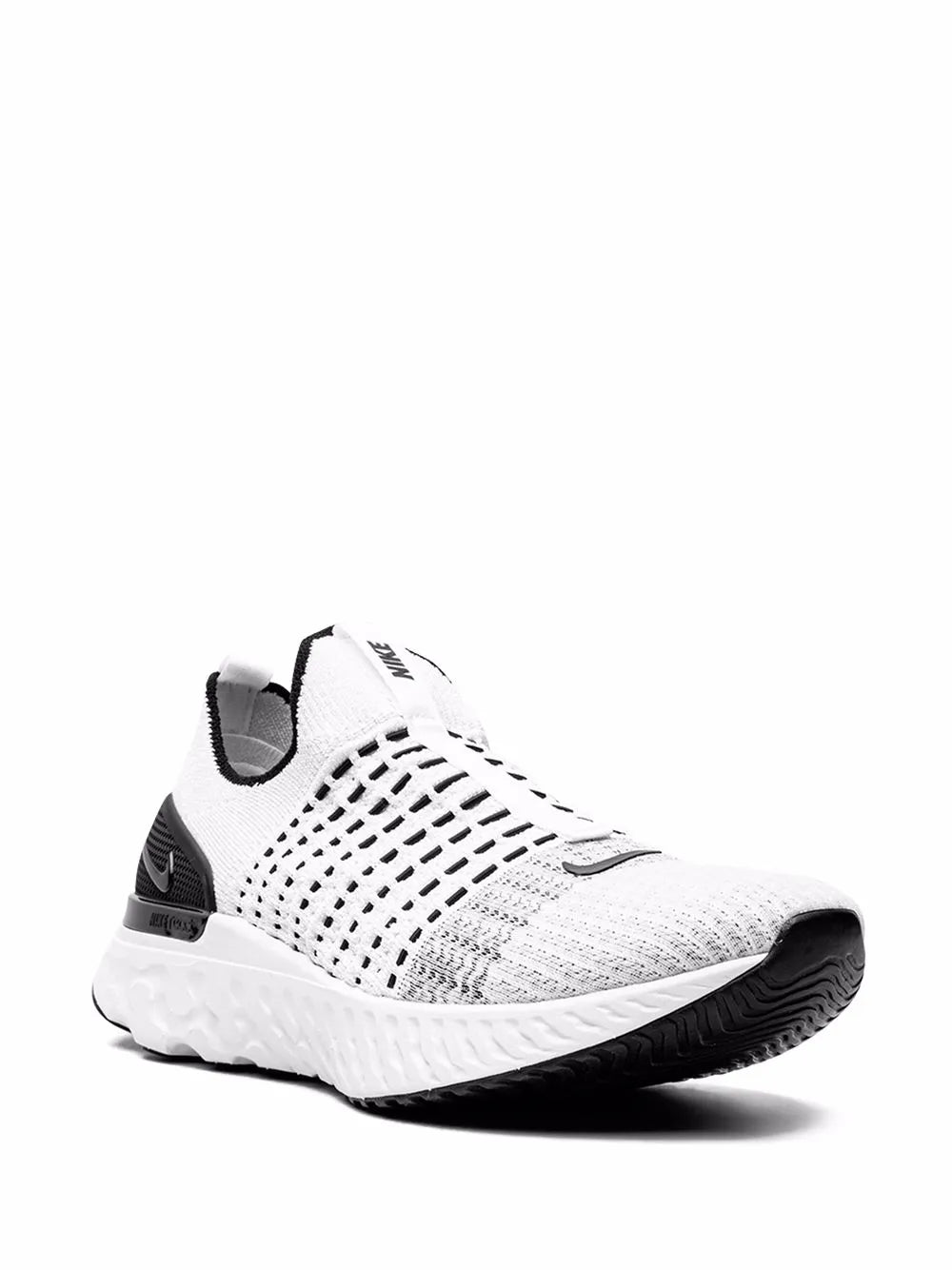 Nike React Phantom Run Flyknit "White/Black/Pure Platinum" sneakers