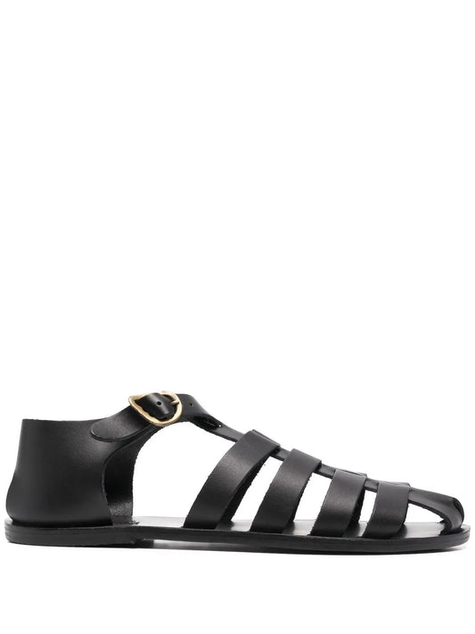 Ancient Greek Sandals Homer caged leather sandals