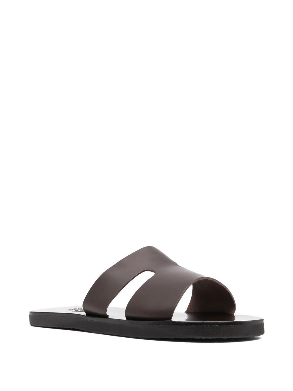 Ancient Greek Sandals Apteros cut-out leather slides