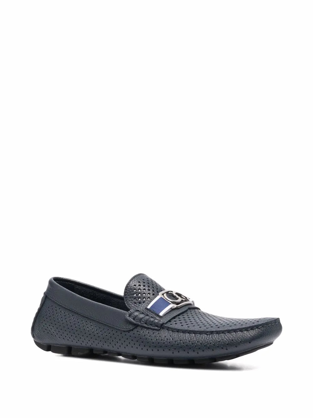 Casadei perforated leather loafers