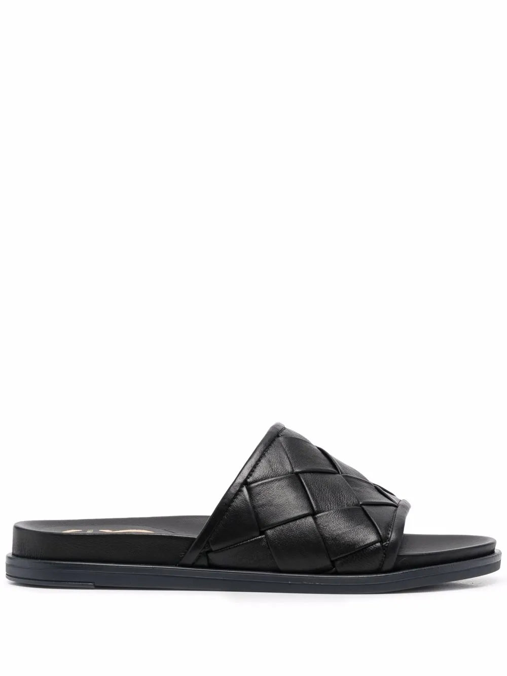 Casadei interwoven leather sliders 