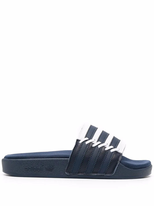 adidas stripe-print pool slides