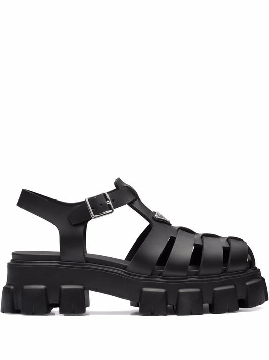 Prada triangle-logo fisherman sandals