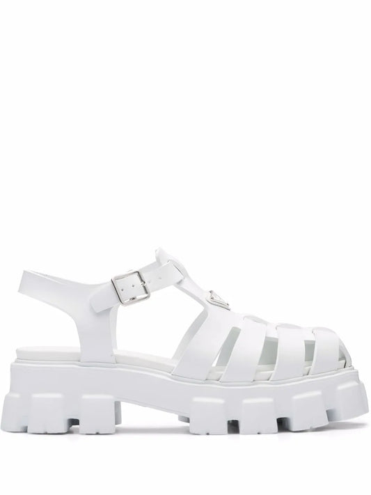Prada triangle-logo fisherman sandals