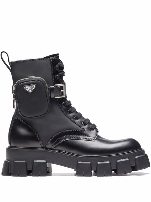 Prada Moonlith pouch-detail ankle boots